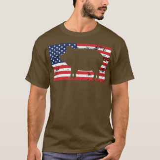 vlag van de verenigde staten op 4 juli jongstlede t-shirt