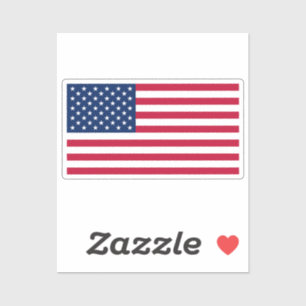 Vlag van de Verenigde Staten op maat gesneden Sticker