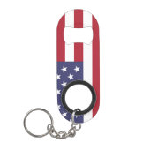 Vlag van de Verenigde Staten Sleutelhanger Flessenopener (Voorkant)