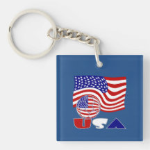 Vlag van de Verenigde Staten USA Voetbal Blauwe Ac