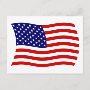 Vlag van de Verenigde Staten van Amerika Ansichtka Briefkaart