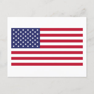 Vlag van de Verenigde Staten van Amerika Briefkaart