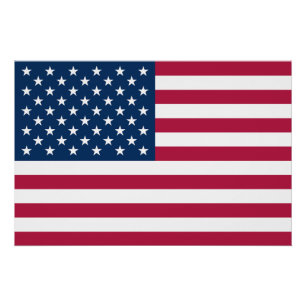 Vlag van de Verenigde Staten van Amerika patriotti Perfect Poster
