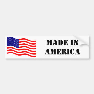 Vlag van de Verenigde Staten van Amerika - uw idee Bumpersticker