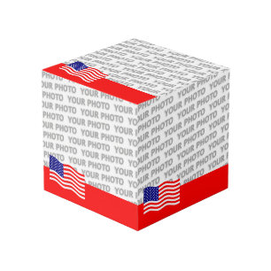 Vlag van de Verenigde Staten van Amerika - uw idee Kubus