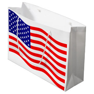Vlag van de Verenigde Staten van Amerika - uw idee Large Cadeauzakje