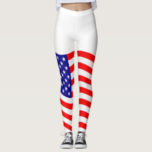 Vlag van de Verenigde Staten van Amerika - uw idee Leggings