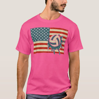 Vlag van de Verenigde Staten Watersport Water Voll T-shirt