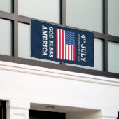 Vlag van de vierde godslasterlijke Amerikaanse vla Spandoek (Buitenkant Gebouw)