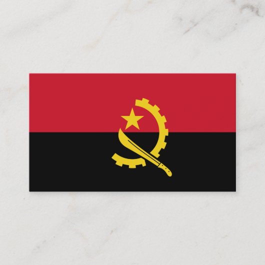 Vlag van de Visitekaartjes van Angola (Voorkant)