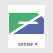 Vlag van de vissers, Indiana Sticker (Vel)