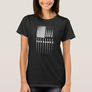 Vlag van de Vlag van de Visser van de Visser van d T-shirt