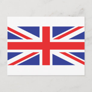 Vlag van de vlag van het Verenigd Koninkrijk/van d Briefkaart
