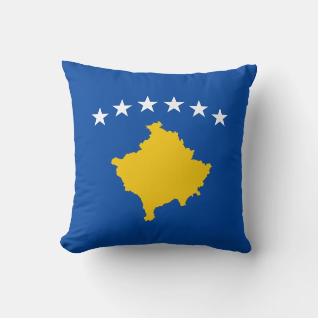 Vlag van de vlag van Kosovo Kussen (Voorkant)