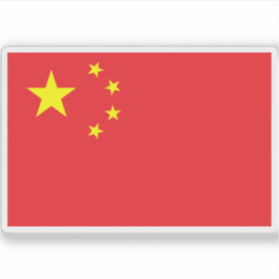Vlag van de Volksrepubliek China Sticker