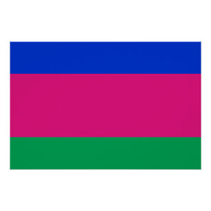 Vlag van de Volksrepubliek Kuban Perfect Poster