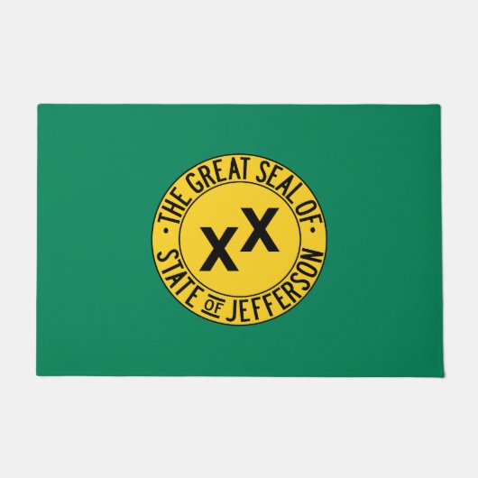 Vlag van de voorgestelde staat Jefferson Deurmat (Voorkant)