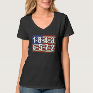 Vlag van de VS 18436572 Ontstekingsvolgorde Small T-shirt