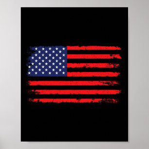 Vlag van de VS 4 juli Amerikaanse vlag Verenigde S Poster