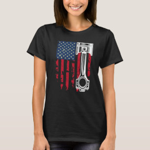 Vlag van de VS Auto-hersteller Automechanicien Sle T-shirt