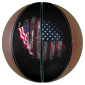 Vlag van de VS Basketbal (Verticaal)