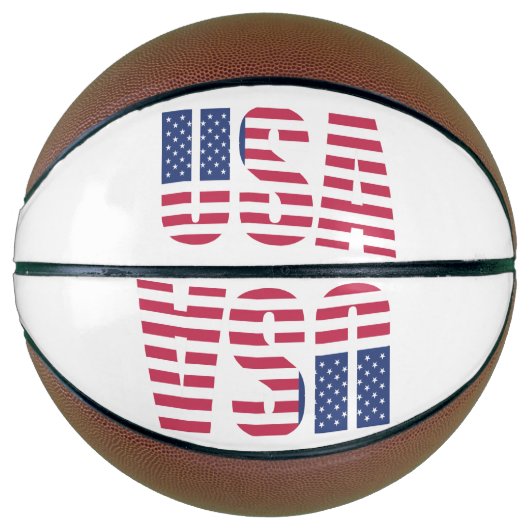 Vlag van de VS Basketbal - Stars and Stripes Ameri (Voorkant)