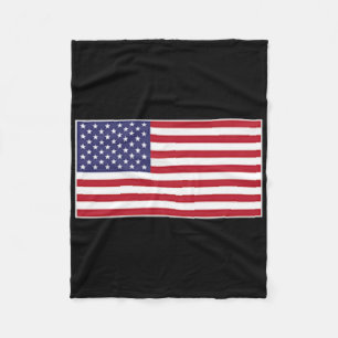 Vlag van de VS Borst Patch Star Spangled Banner Am Fleece Deken