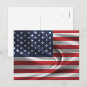 Vlag van de VS Briefkaart (Voorkant / Achterkant)