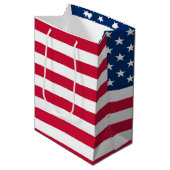 Vlag van de VS cadeautaszak Patriottisch Medium Cadeauzakje (Voorkant Gekanteld)