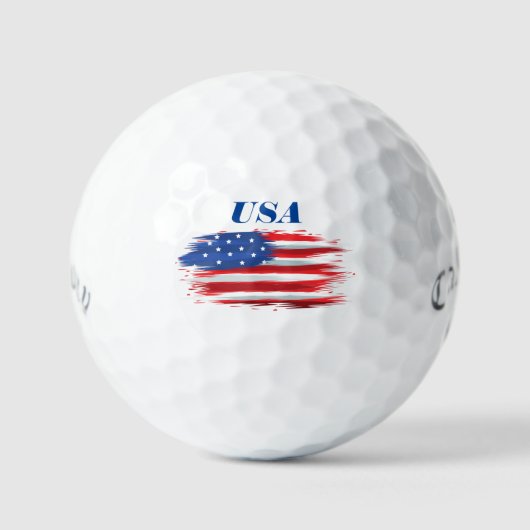 Vlag van de VS  Golfballen (Voorkant)
