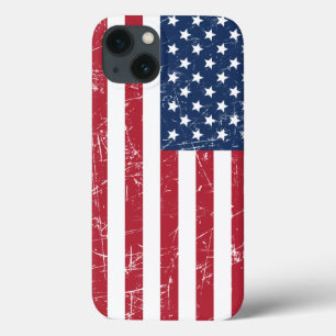 Vlag van de VS in distressed staat iPhone 13 Hoesje
