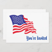 Vlag van de VS Kaart (Voorkant / Achterkant)