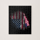 Vlag van de VS Legpuzzel (Verticaal)