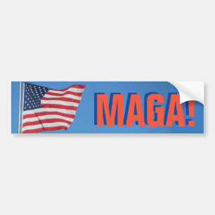 Vlag van de VS MAGA! Bumpersticker