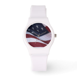 Vlag van de VS, North Carolina, VS Horloge