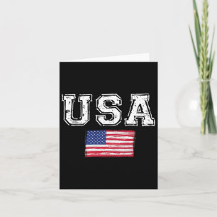 Vlag van de VS Patriottisch 4 juli Amerika Dag van Kaart