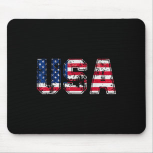 Vlag van de VS Patriottisch 4 juli Amerika Dag van Muismat