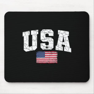 Vlag van de VS Patriottisch 4 juli Amerika Dag van Muismat