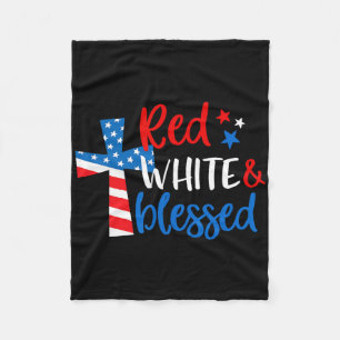 Vlag van de VS Patriottische 4e Juli Amerika Dag v Fleece Deken