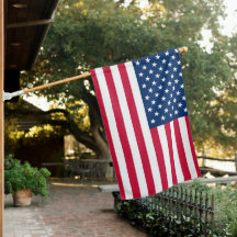 Vlag van de VS Patriottische Amerikaanse Huisvlagg