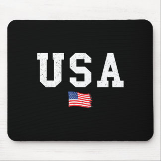 Vlag van de VS patriottische Amerikaanse vlag 4 ju Muismat