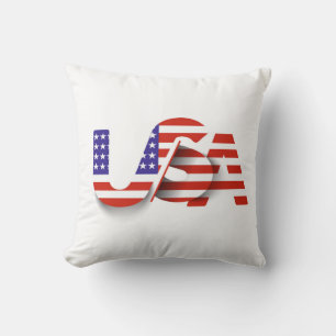 Vlag van de VS – Patriottische typografie voor de Kussen