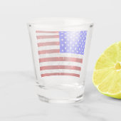 Vlag van de VS Shot Glas (Achterkant)