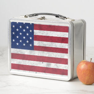 Vlag van de VS vintage rood wit blauw Amerika patr