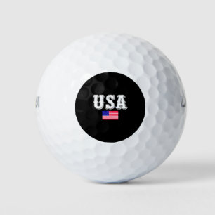 Vlag van de VS-VS-Vlag-Amerika-Amerikaanse-Amerika Golfballen