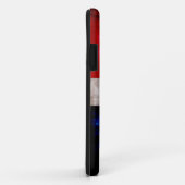 Vlag van de Weatherische Dominicaanse Republiek Case-Mate iPhone Case (Achterkant/rechts)