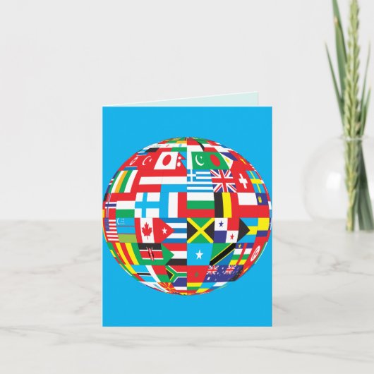 VLAG VAN DE WERELD KAART (Voorkant)