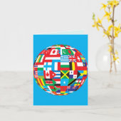 VLAG VAN DE WERELD KAART (Gele Bloem)