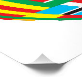 VLAG VAN DE WERELD PERFECT POSTER (Hoek)