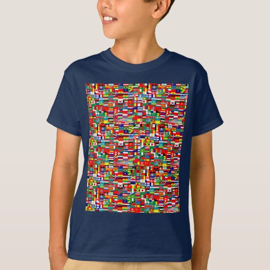 VLAG VAN DE WERELD T-SHIRT (Voorkant)
